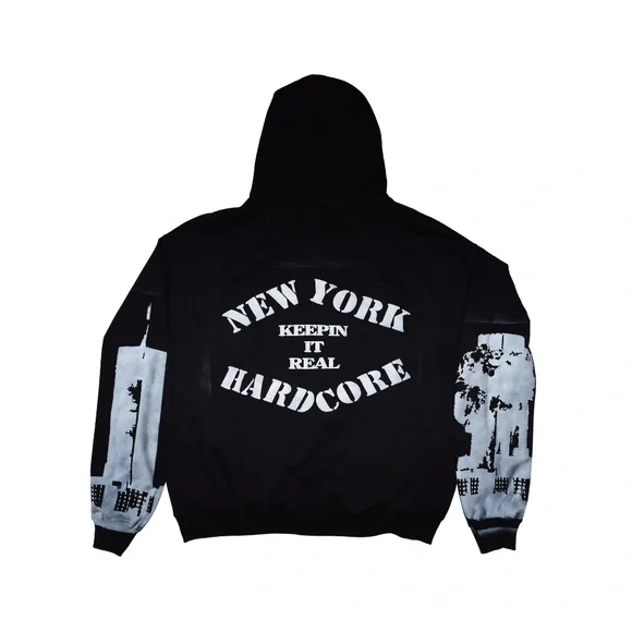 25 ta Life Twin Towers Hoodie by Digital Trenches